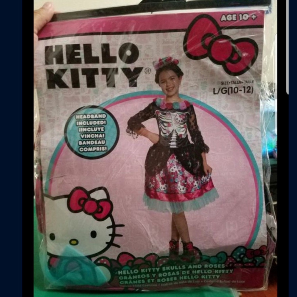 Hello kitty day of the dead costume